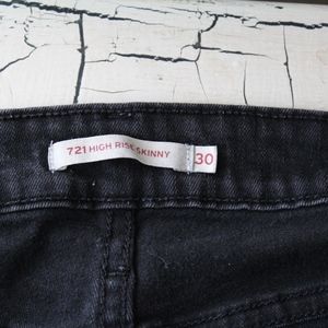 721 high rise skinny black Levis 30/34